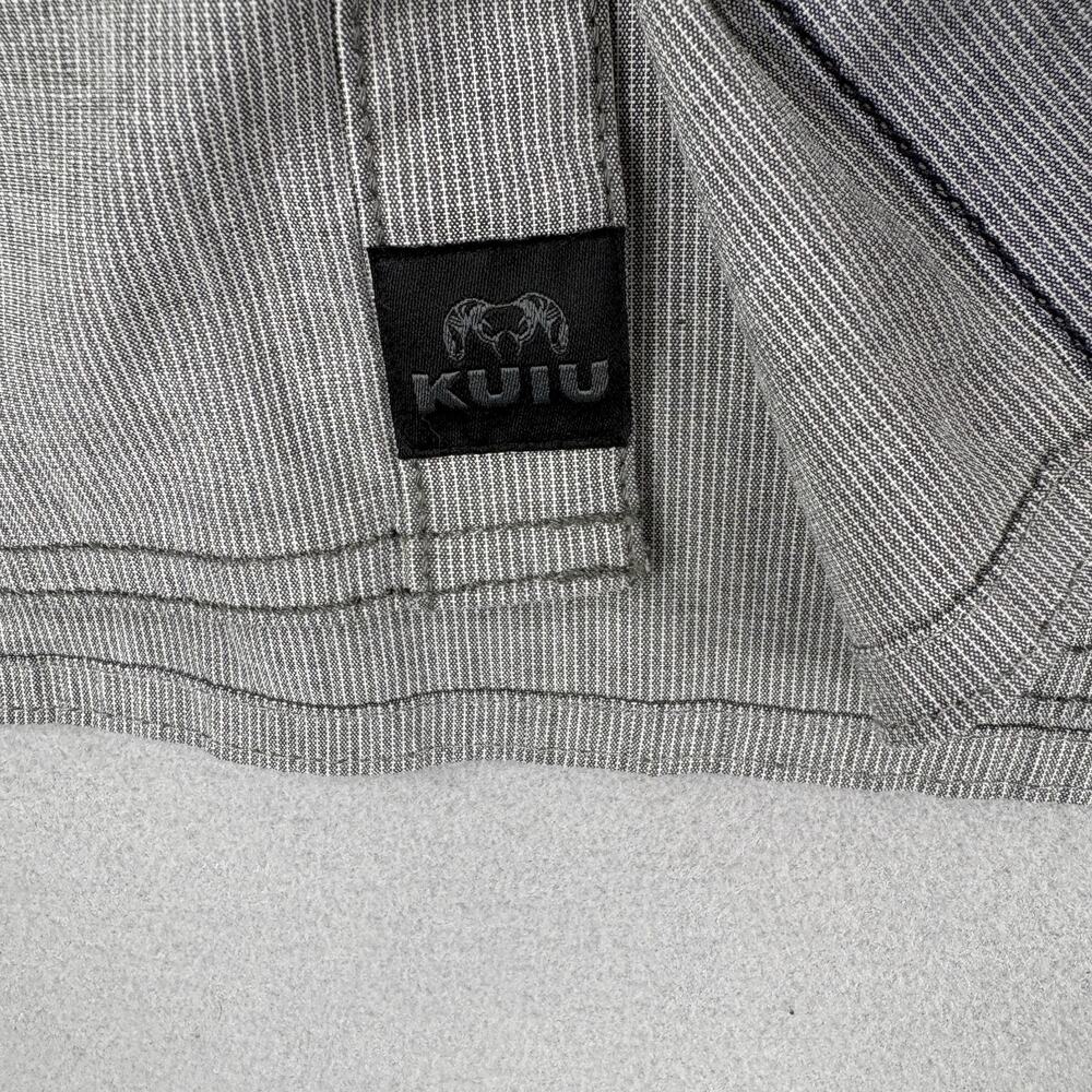 Kuiu Shirt Mens XL Gray Stripe Long Sleeve Button Up Stretch Woven Outdoors - Picture 10 of 16